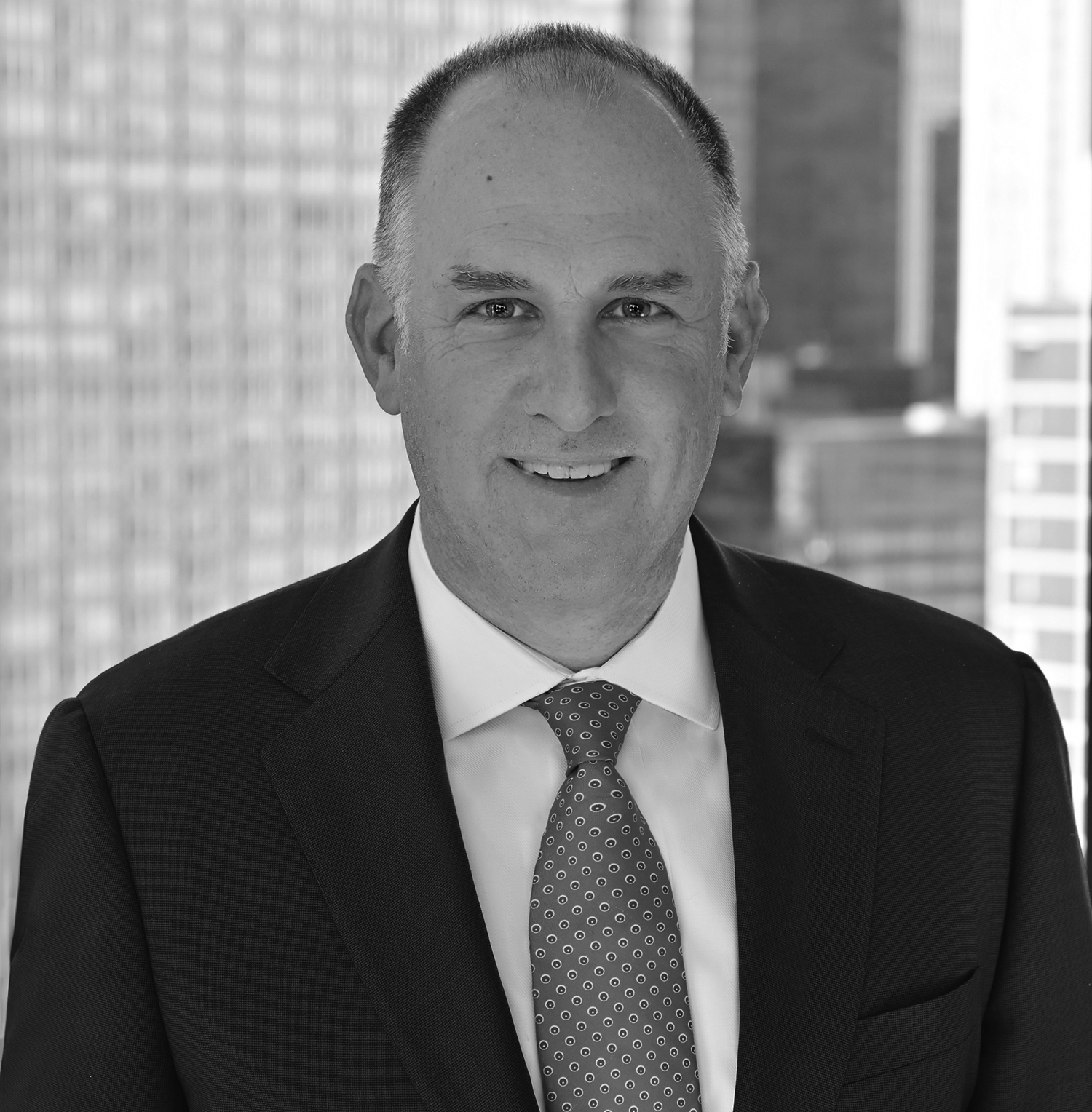 Black and white formal headshot of Phil Gaechter.